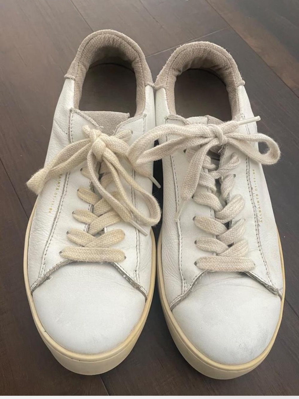 Women’s authentic All Saints white Genuine Leather sneaker
Size US women 7